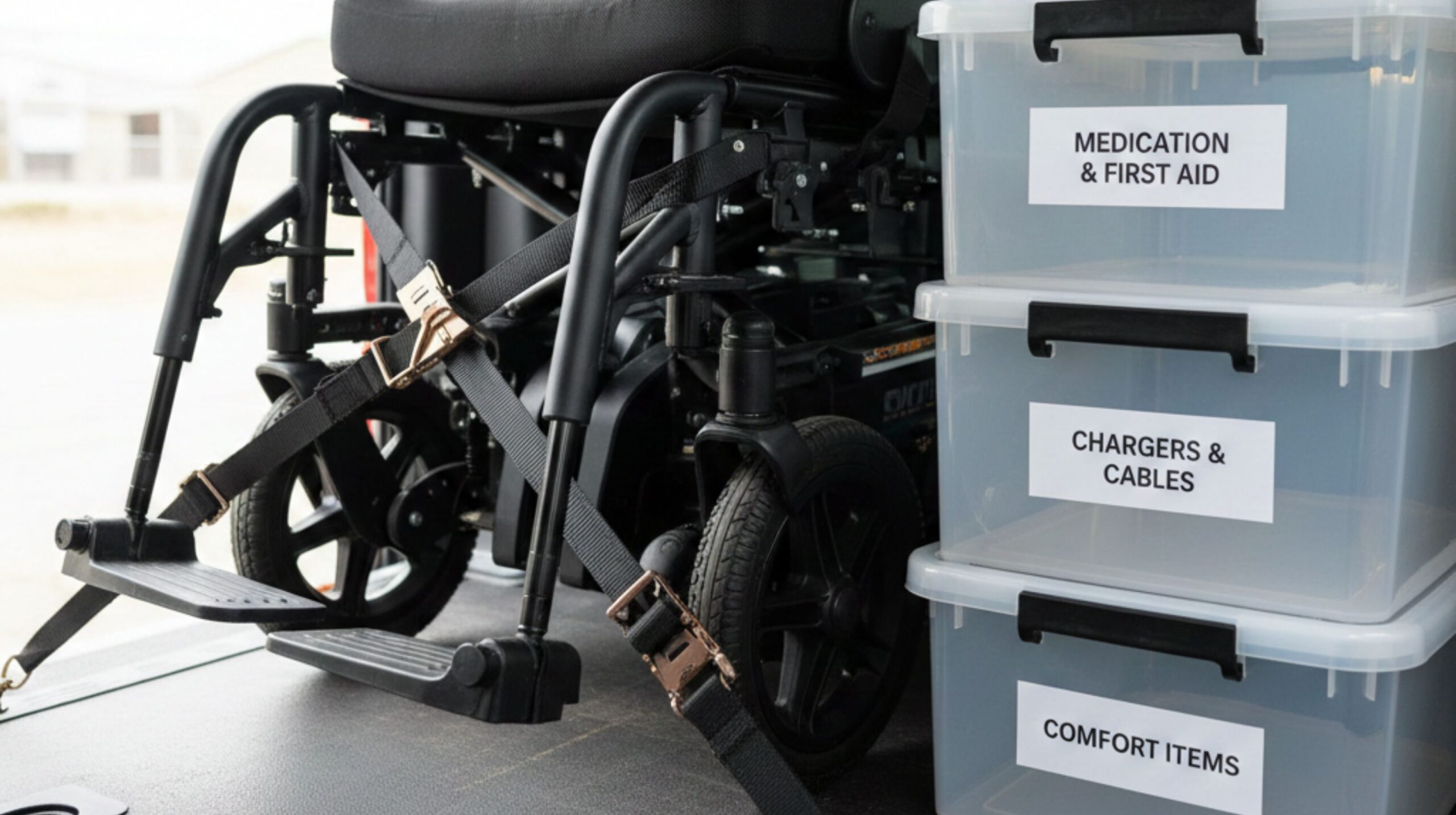 Accessible van packing checklist